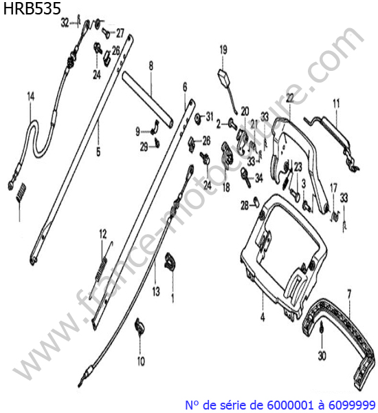 Guidon HONDA HRB535