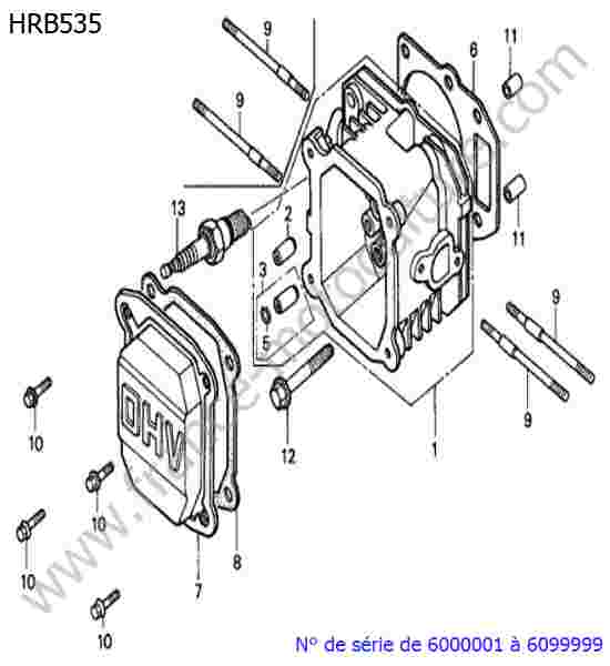 HONDA - HRB535 : Culasse