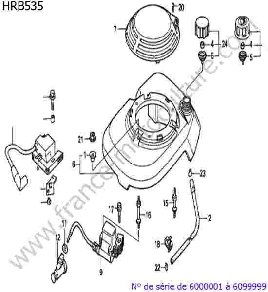 HONDA - HRB535 : Bobine reservoir