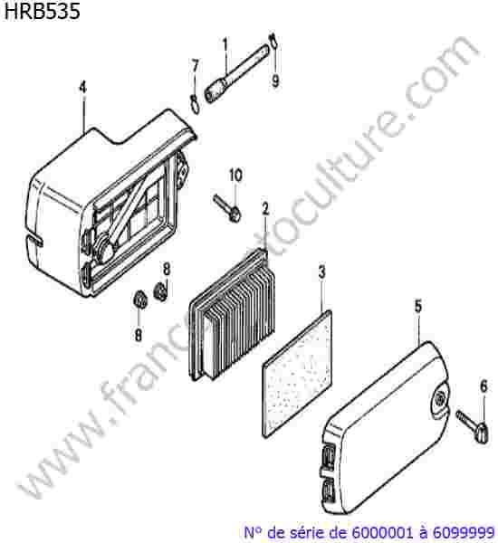 HONDA - HRB535 : Filtre air