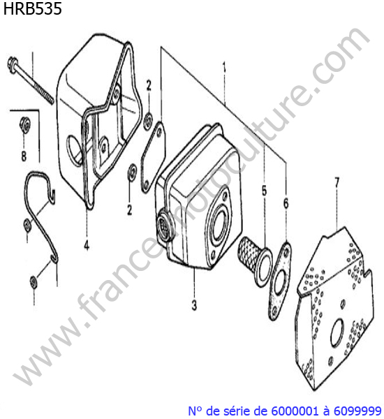 Silencieux HONDA HRB535