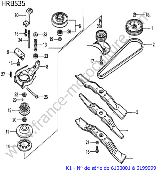 Lame HONDA HRB535K1