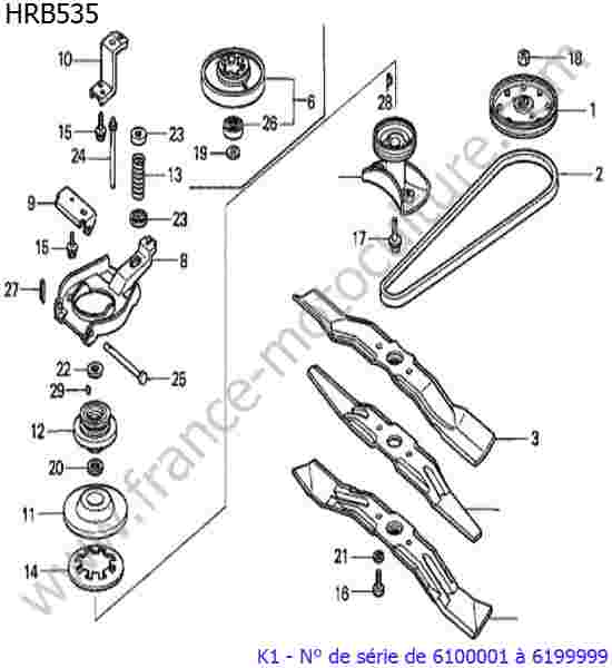 HONDA - HRB535K1 : Lame