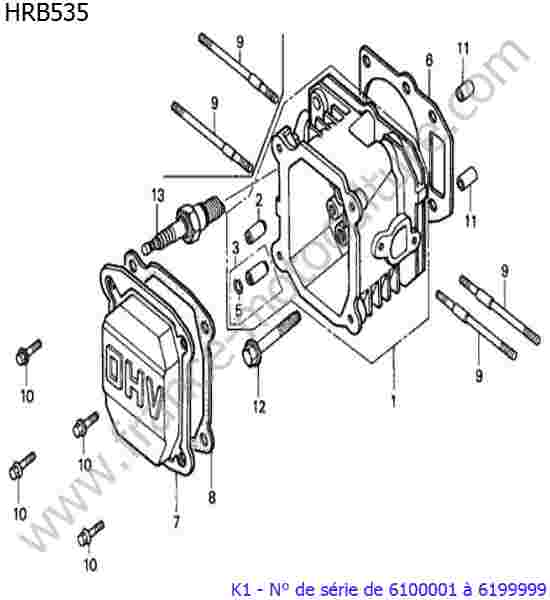 HONDA - HRB535K1 : Culasse