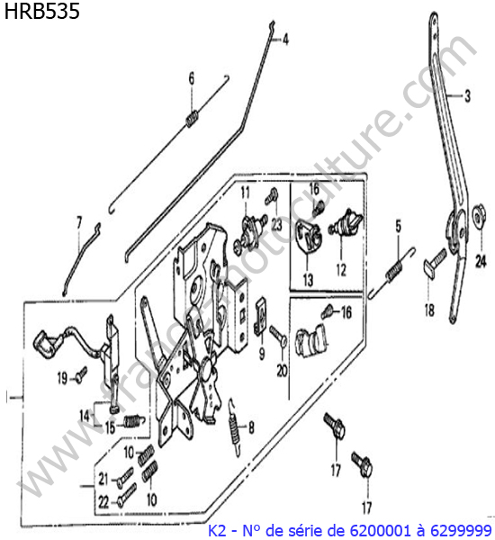 Regulateur HONDA HRB535K2