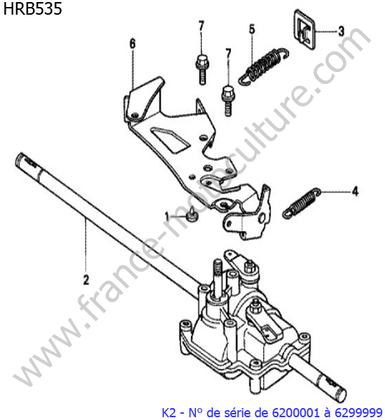 Boite de vitesse 1 HONDA HRB535K2