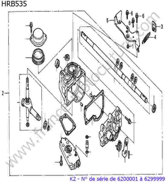 HONDA - HRB535K2 : Boite de vitesse 2