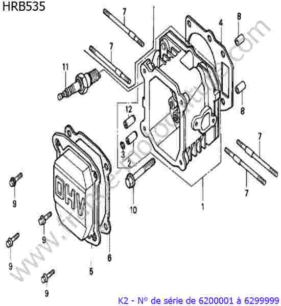 HONDA - HRB535K2 : Culasse