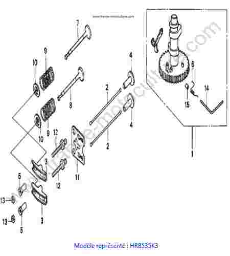 HONDA - HRB535K3 : Arbre cames/soupapes - K3