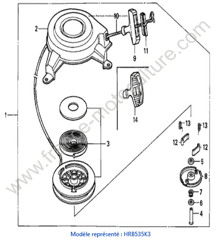 Lanceur - K3 HONDA HRB535K3