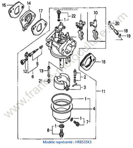 Carburateur - K3 HONDA HRB535K3