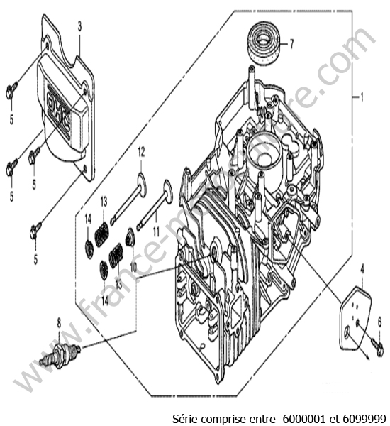 Bloc moteur HONDA HRB536