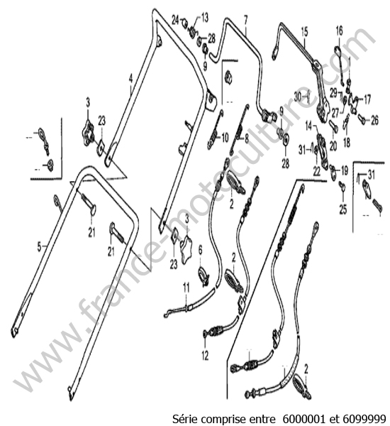 Guidon HONDA HRB536