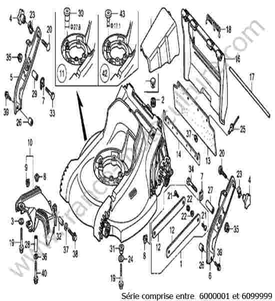 HONDA - HRB536 : Carter lame