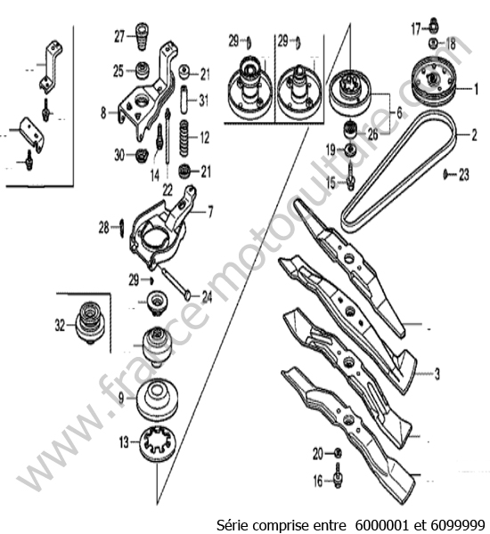 Embrayage lame HONDA HRB536