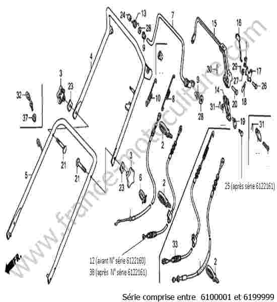 HONDA - HRB536C1 : Guidon