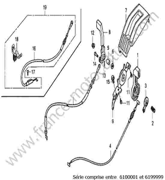 HONDA - HRB536C1 : Accelerateur 1