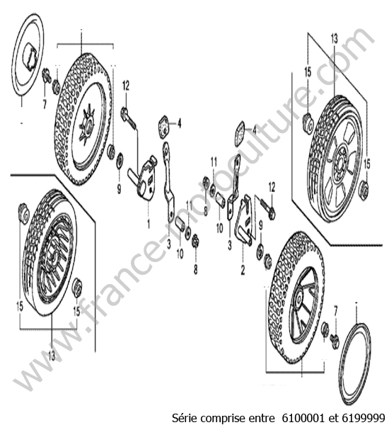 Roue avant HONDA HRB536C1