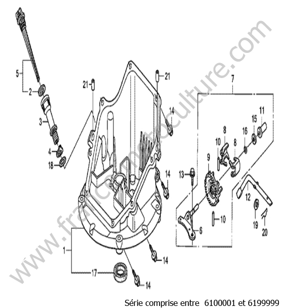Carter inferieur HONDA HRB536C1