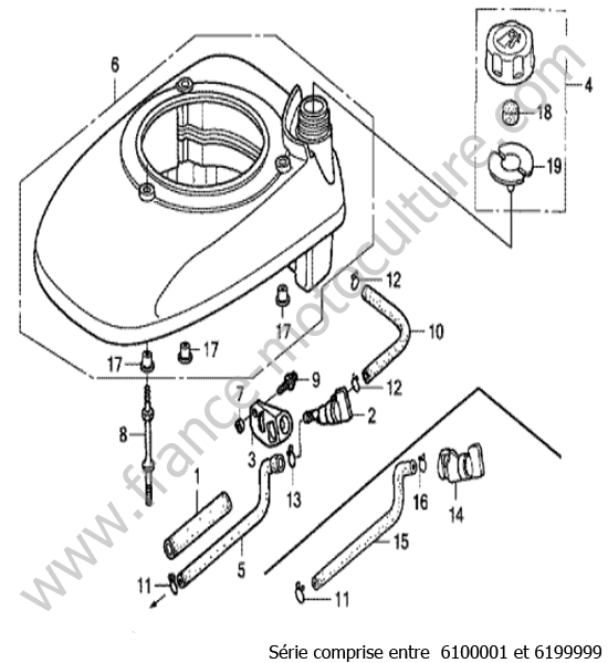 Reservoir HONDA HRB536C1