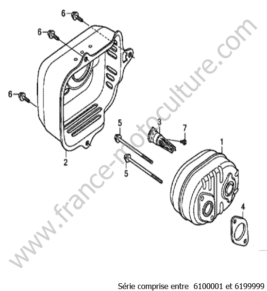 Echappement HONDA HRB536C1