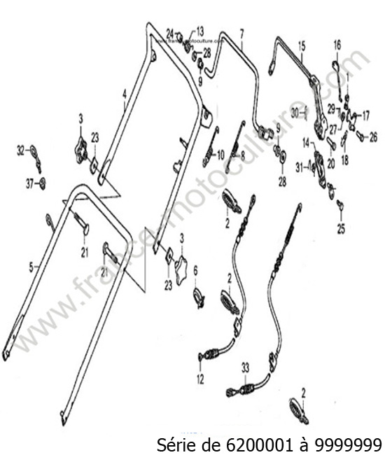 Guidon HONDA HRB536C2