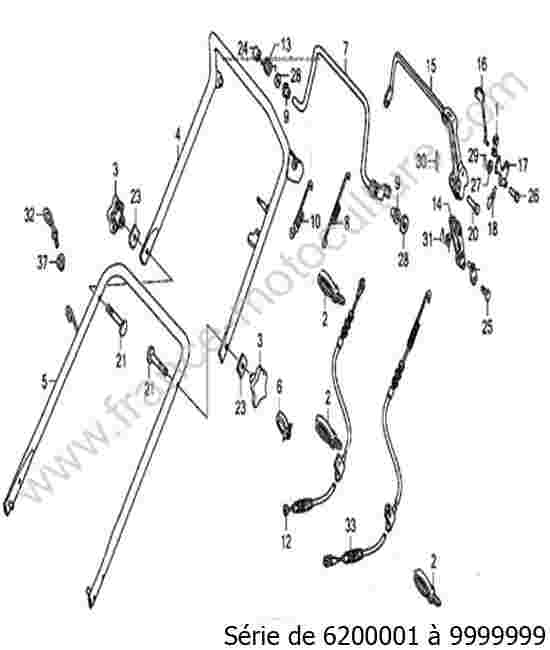 HONDA - HRB536C2 : Guidon
