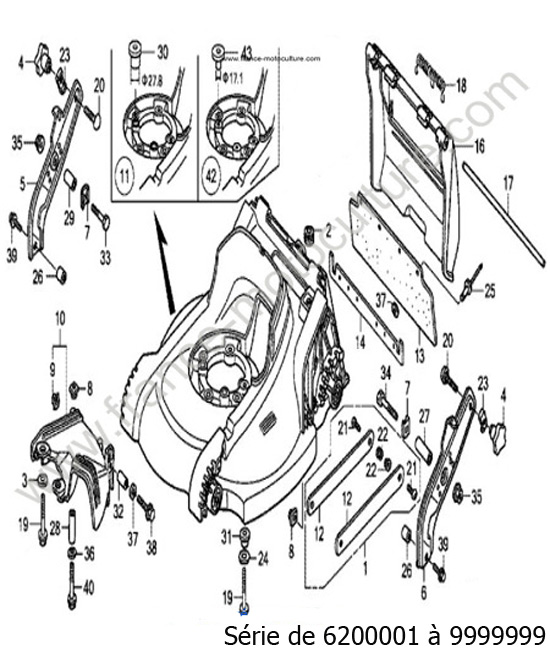 Carter de lame HONDA HRB536C2