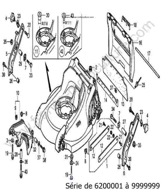 HONDA - HRB536C2 : Carter de lame
