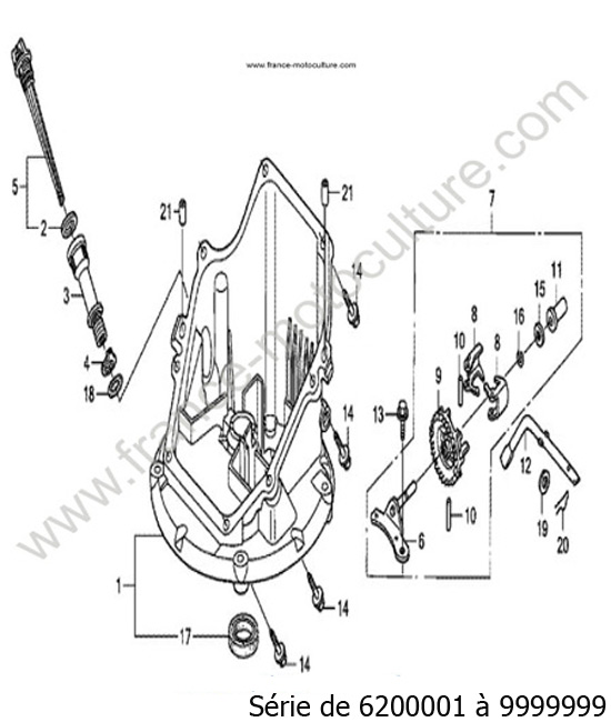 Carter moteur HONDA HRB536C2