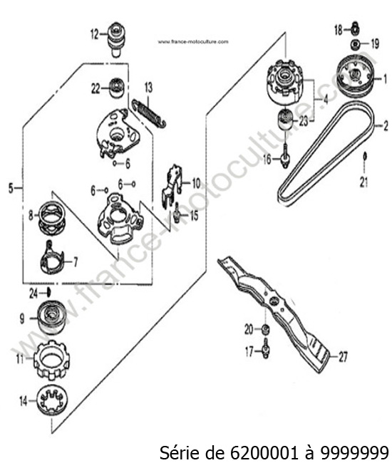 Lame/courroie HONDA HRB536C2