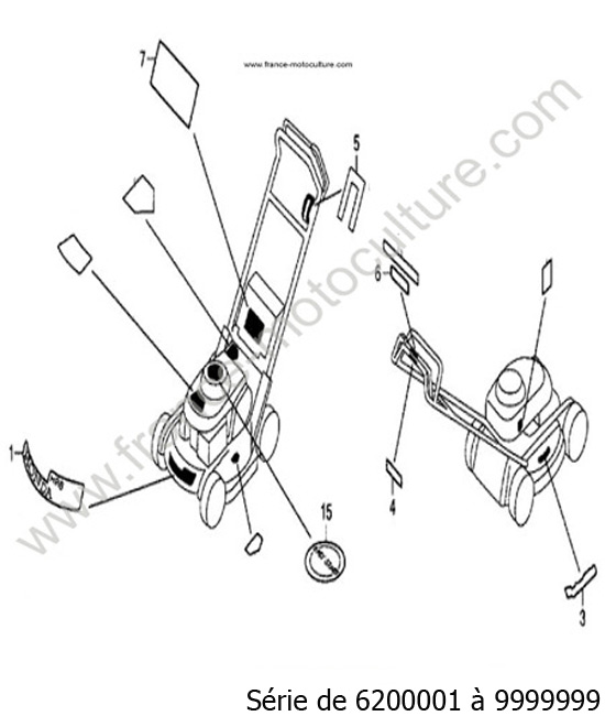 Etiquettes HONDA HRB536C2