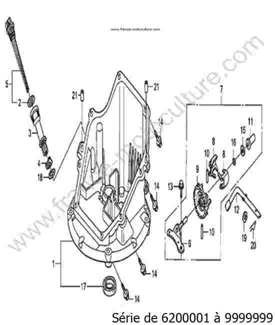 HONDA - HRB536C2 : Carter moteur