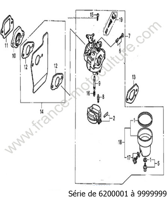 Carburateur HONDA HRB536C2