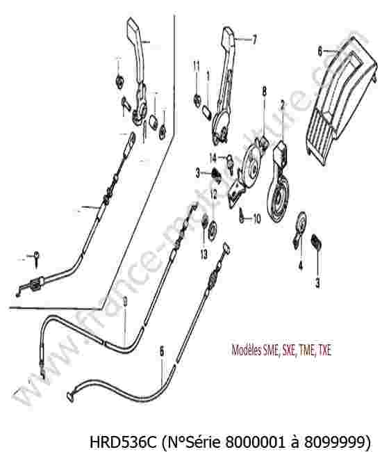 HONDA - HRD536C : Accelerateur 1