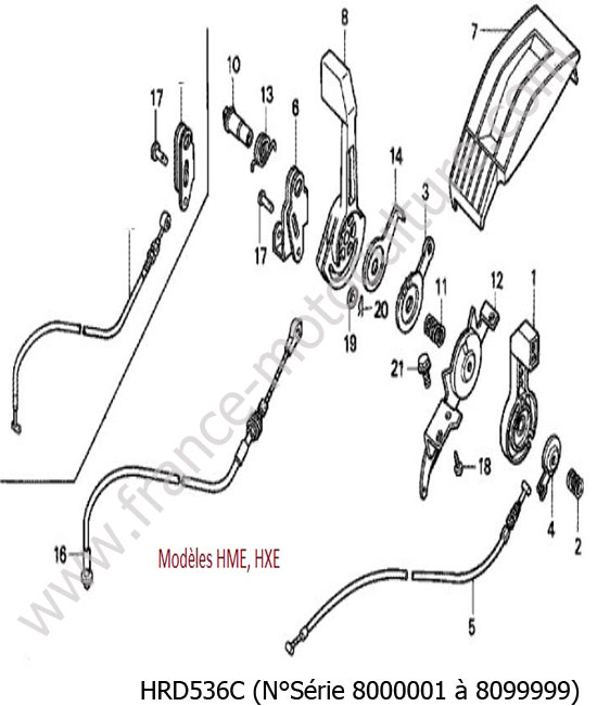 Accelerateur 2 HONDA HRD536C