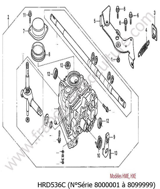 Boite vitesse 1 HONDA HRD536C