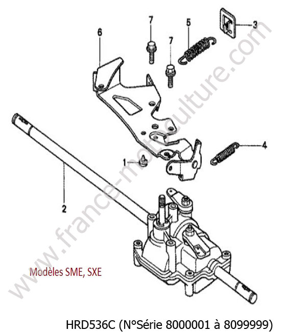 Boite vitesse 2 HONDA HRD536C