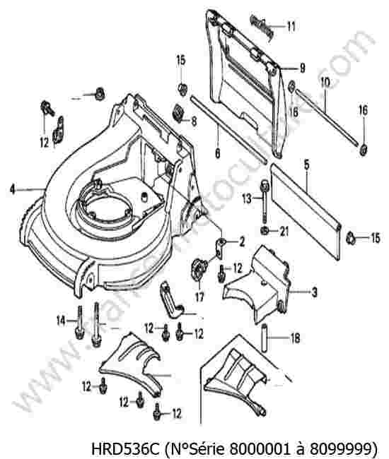 HONDA - HRD536C : Carter lame