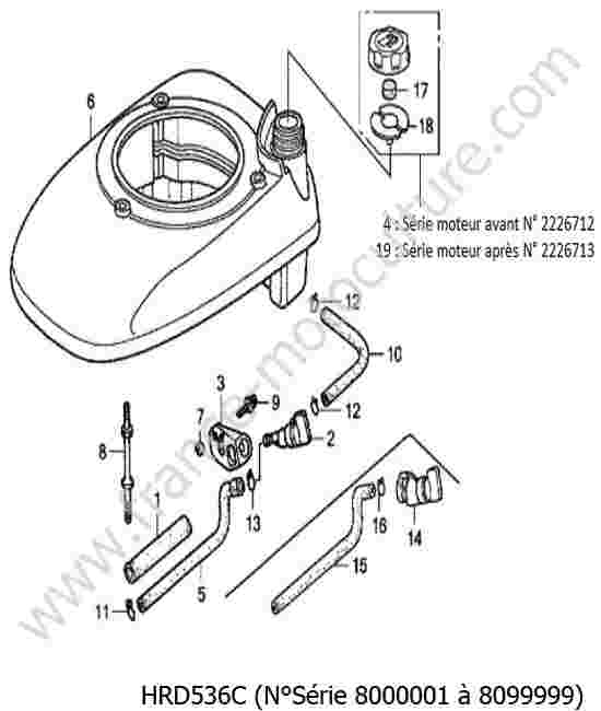 HONDA - HRD536C : Reservoir