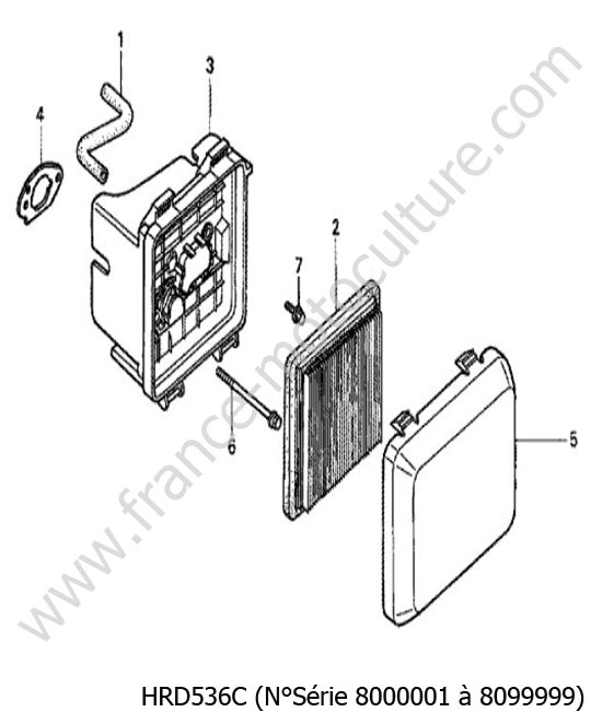 Filtre air HONDA HRD536C