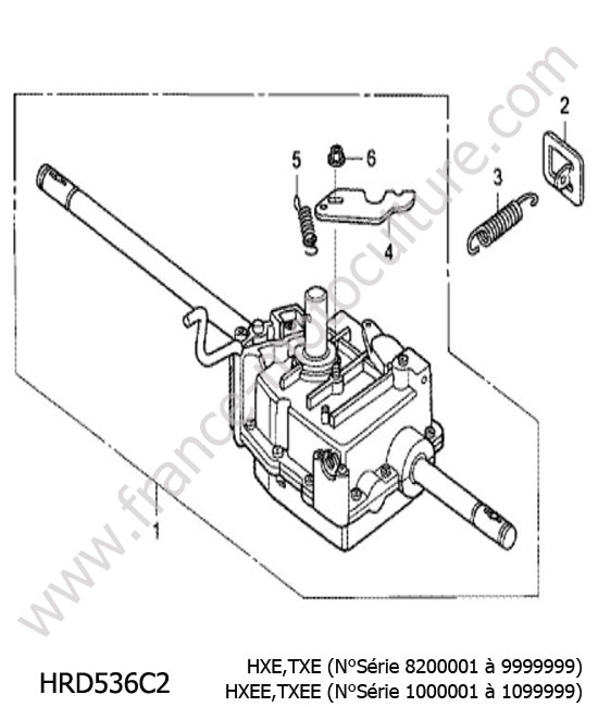 Boite vitesse 2 HONDA HRD536C2
