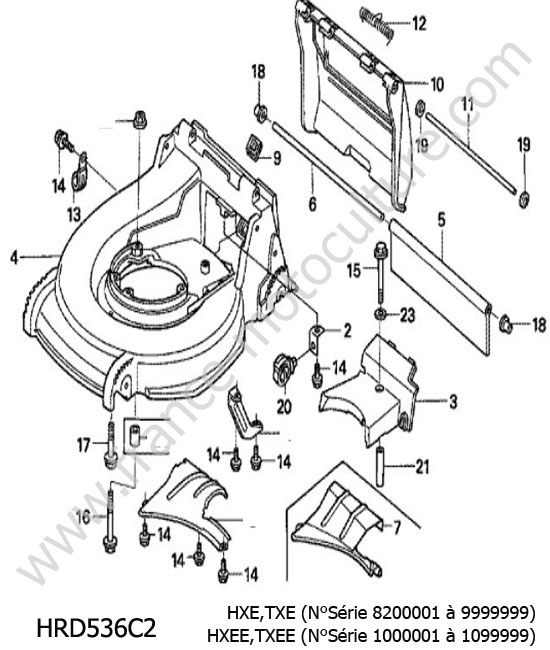Carter lame HONDA HRD536C2