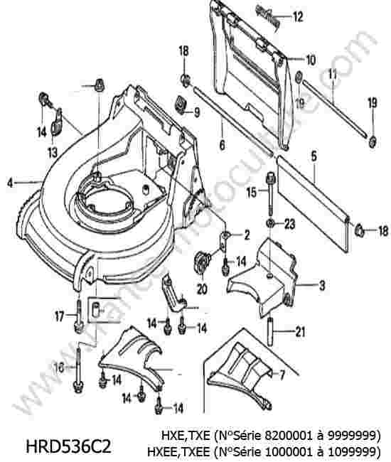 HONDA - HRD536C2 : Carter lame