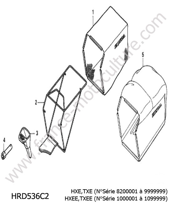 Panier/filet HONDA HRD536C2