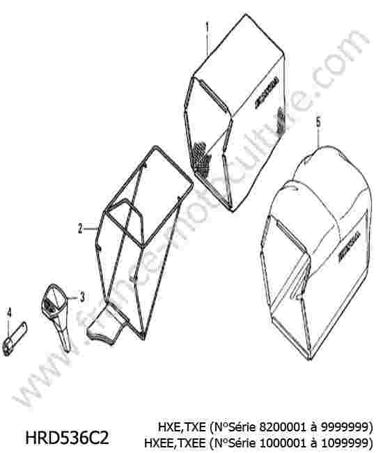 HONDA - HRD536C2 : Panier/filet