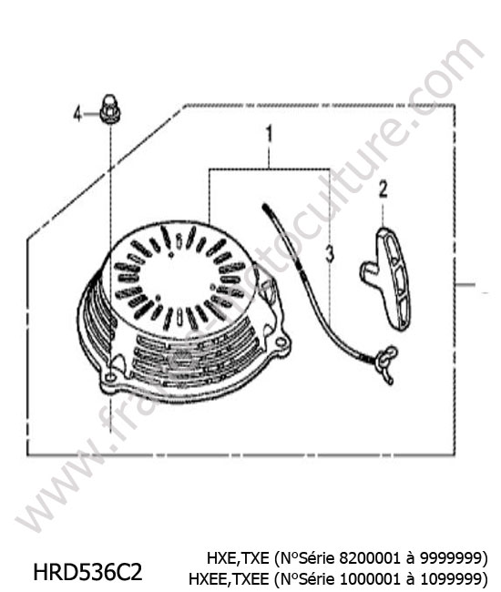 Lanceur HONDA HRD536C2