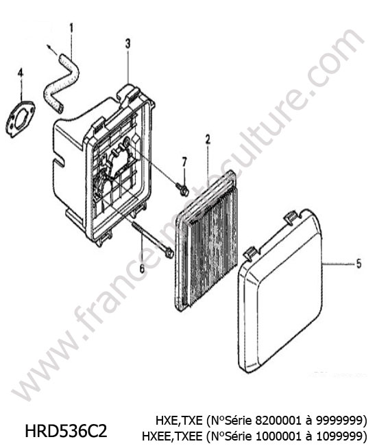 Filtre air HONDA HRD536C2