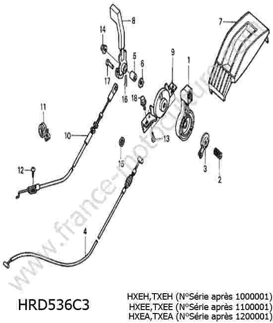 HONDA - HRD536C3 : Accelerateur 2