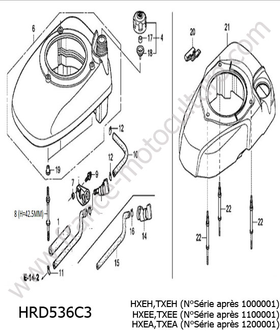 Reservoir HONDA HRD536C3